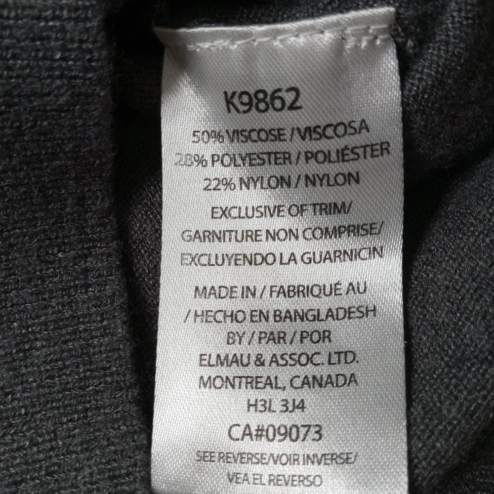 Kangol Men's Crew Neck Long Sleeve Sweater Size Medium‎ Gray